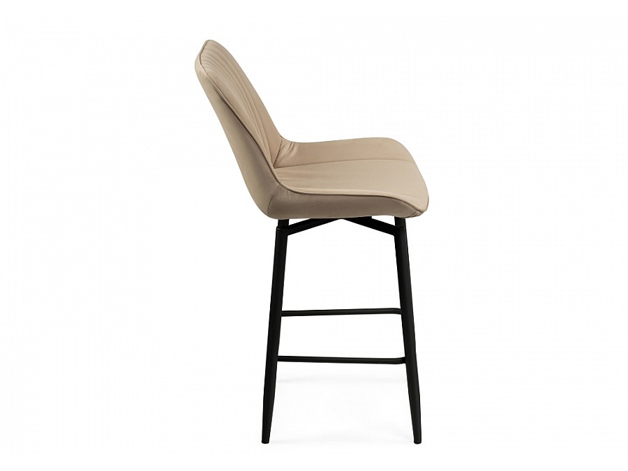 Барный стул Седа К крутящийся бежевый / черный