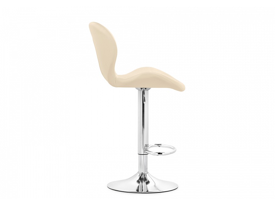 Барный стул Trio beige / chrome