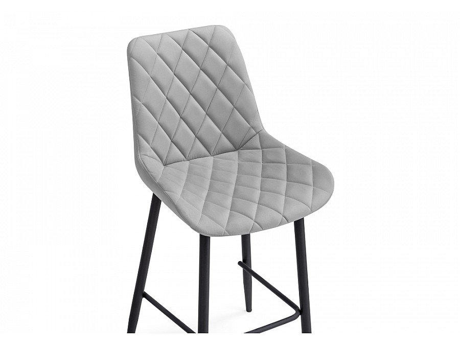 Барный стул Баодин Б/К светло-серый / черный