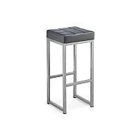 Стул барный Khurkroks серый полимер / светлый мусс