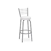Барный стул Kuroda белый полимер / светлый мусс