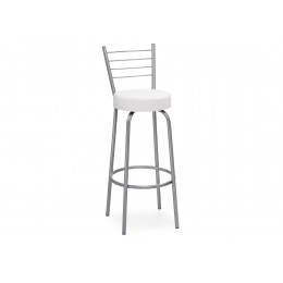 Барный стул Kuroda белый полимер / светлый мусс