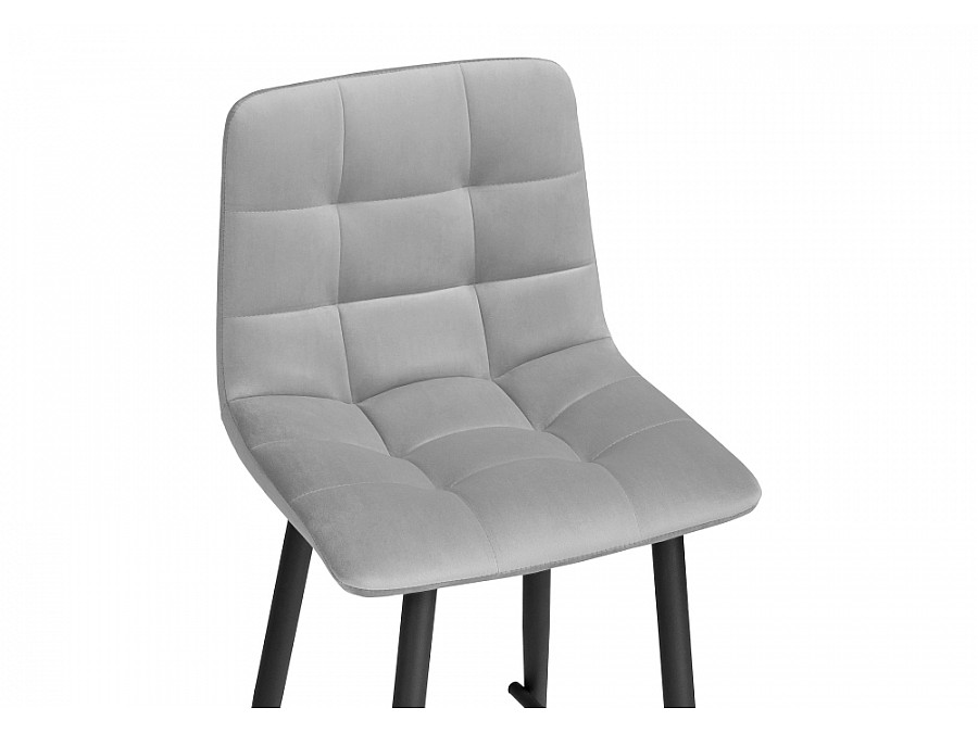 Барный стул Чилли К светло-серый / черный