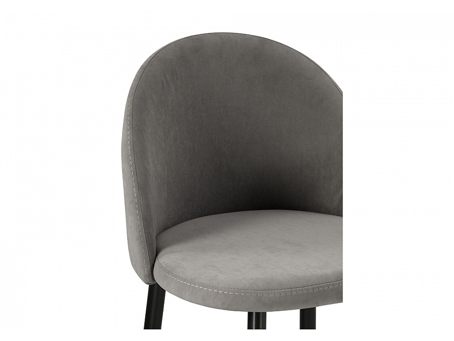 Барный стул Амизуре темно-серый / черный матовый