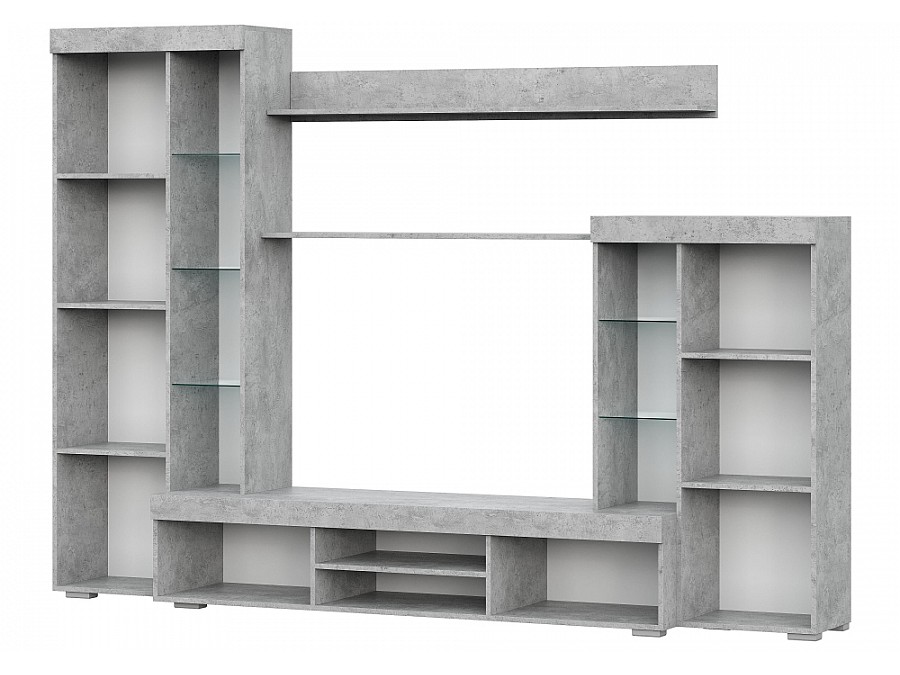 Гарнитур для гостиной Swede цемент светлый / белый