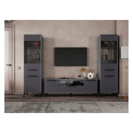 Готовая гостиная Иадама графит / графит софт комплектация 7