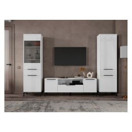 Готовая гостиная Иадама белый / белый глянец комплектация 6