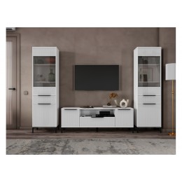 Готовая гостиная Иадама белый / белый глянец комплектация 7