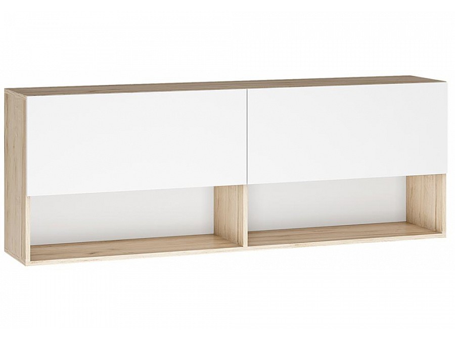 Гарнитур для гостиной Алетра дуб крафт серый / глянец белый комплектация 1