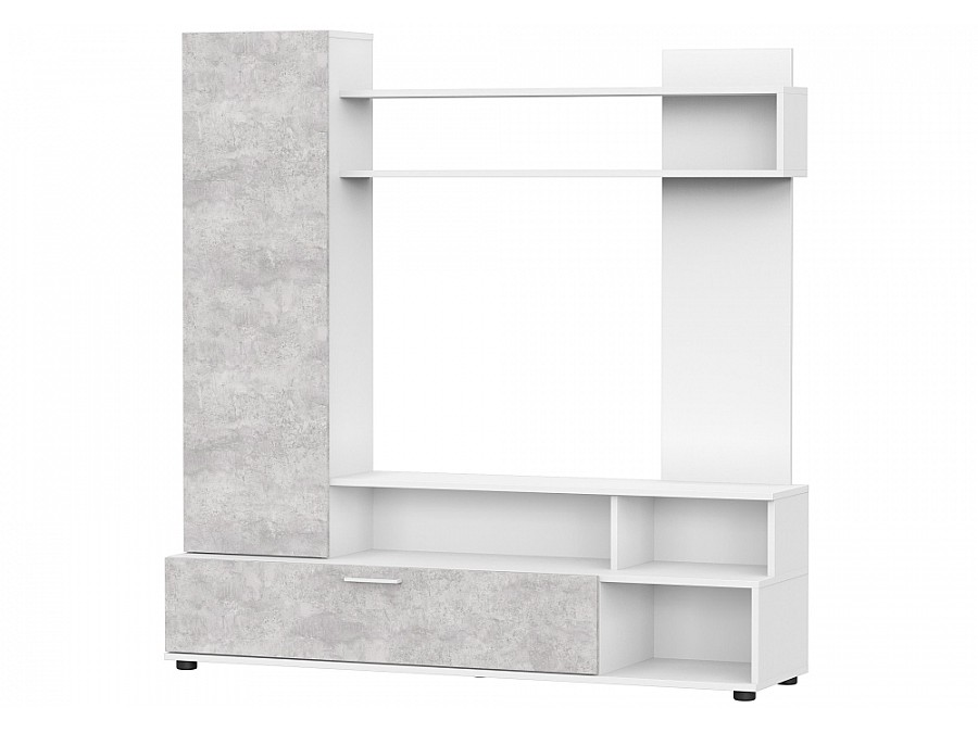 Гарнитур для гостиной Nigel белый / цемент светлый