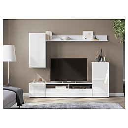 Гарнитур для гостиной Oluwande белый / белый глянец