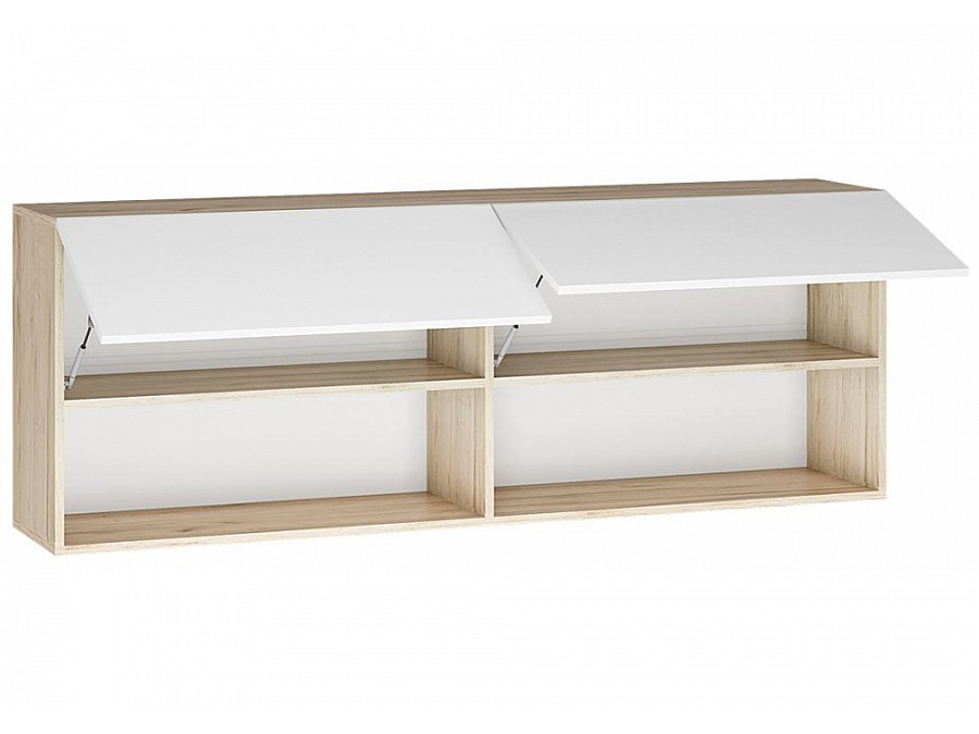 Гарнитур для гостиной Алетра дуб крафт серый / глянец белый комплектация 3