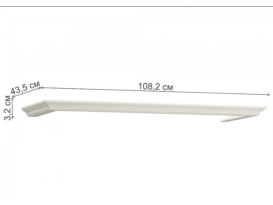Гарнитур для гостиной Ливерпуль белый / ясень ваниль НМ-1012-100 комплектация 4