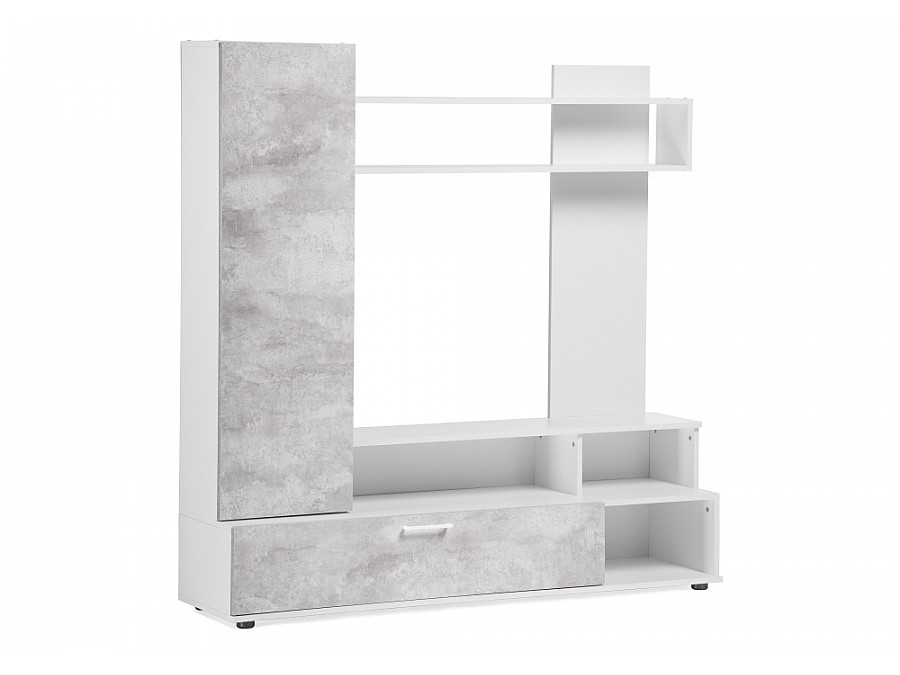 Гарнитур для гостиной Nigel белый / цемент светлый