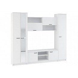 Гарнитур для гостиной Бертелена белое дерево / белое дерево