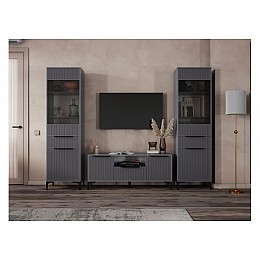 Готовая гостиная Иадама графит / графит софт комплектация 4