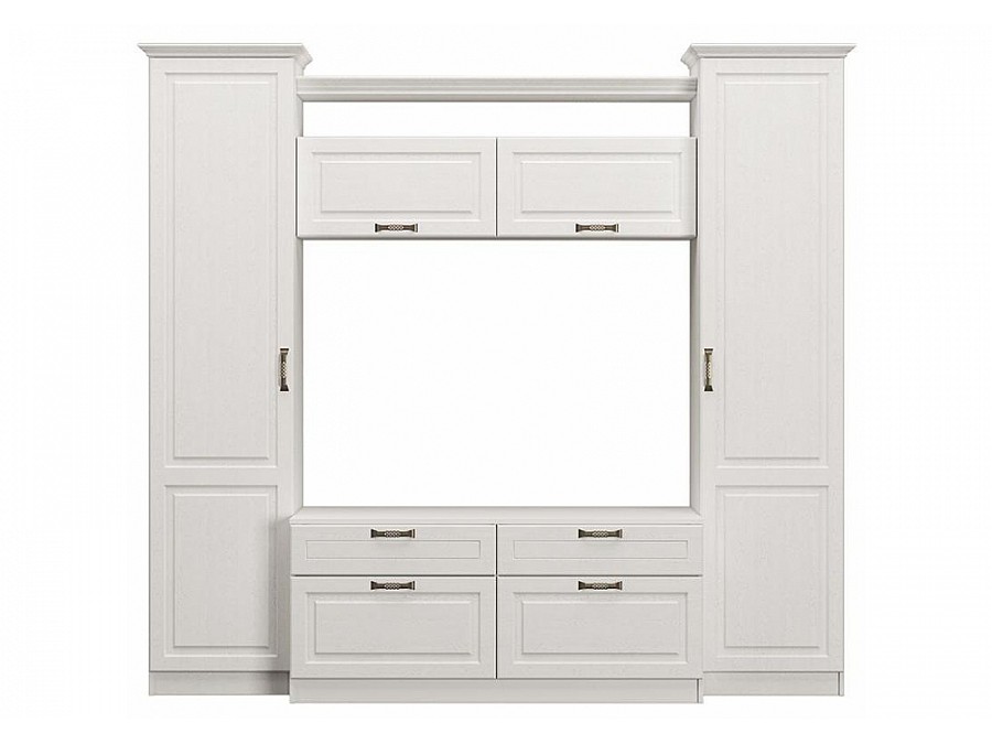 Гарнитур для гостиной Ливерпуль белый / ясень ваниль НМ-1012-100 комплектация 2