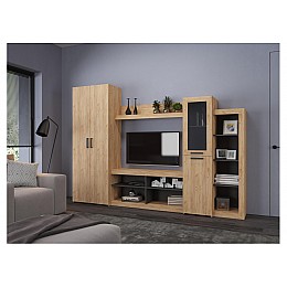 Гарнитур для гостиной Огюст 4 дуб золотой / венге