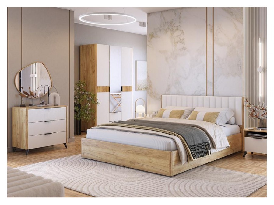 Адам дуб крафт золотой / белое дерево