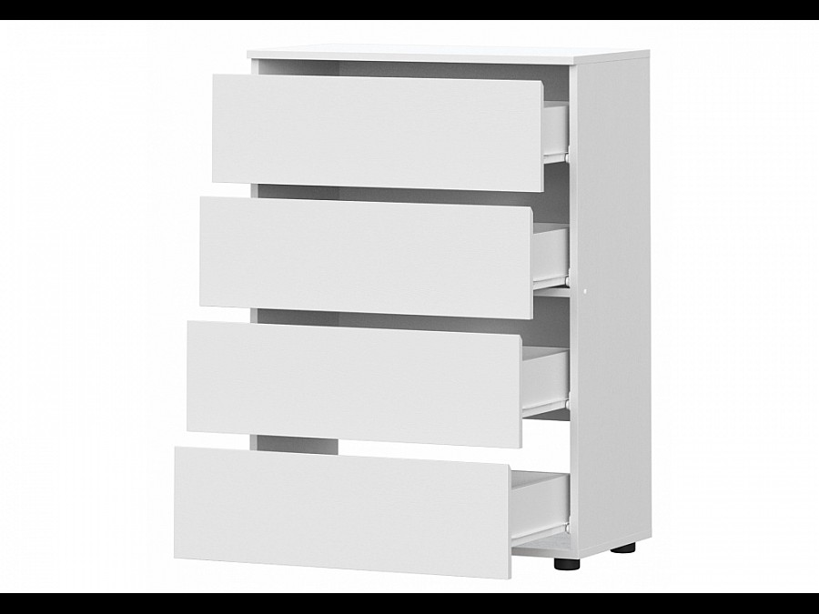 Комод Валенсия белый текстурный