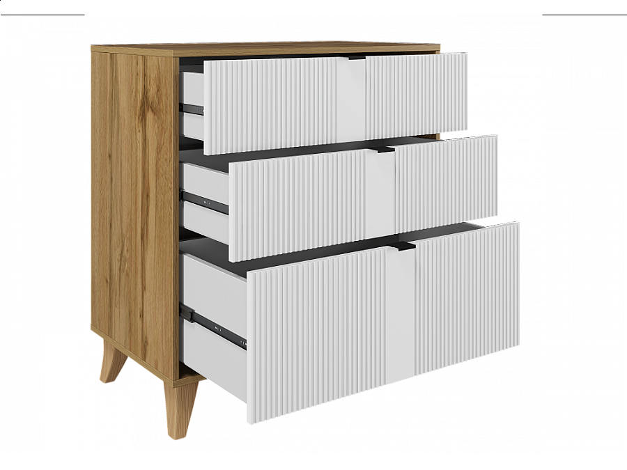 Лорена дуб вотан / белый