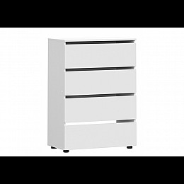 Комод Валенсия белый текстурный