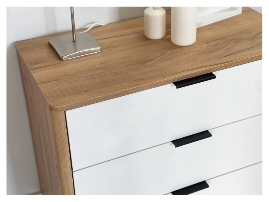 Адам дуб крафт золотой / белое дерево