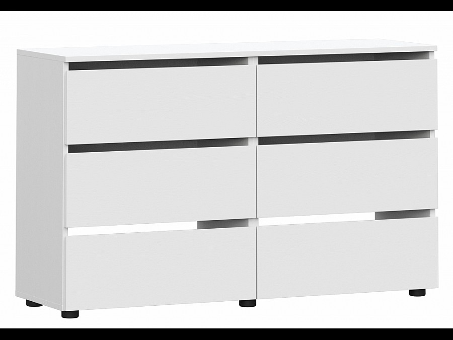 Комод Валенсия белый текстурный