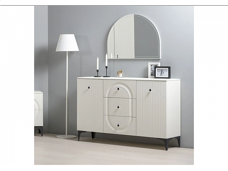 Комод Вестра 13.309 белый pe шагрень / белая шагрень