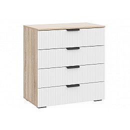 Комод Стокгольм КМ03-800 дуб сонома / line софт пломбир