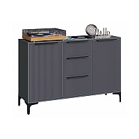 Комод Иадама графит / графит софт