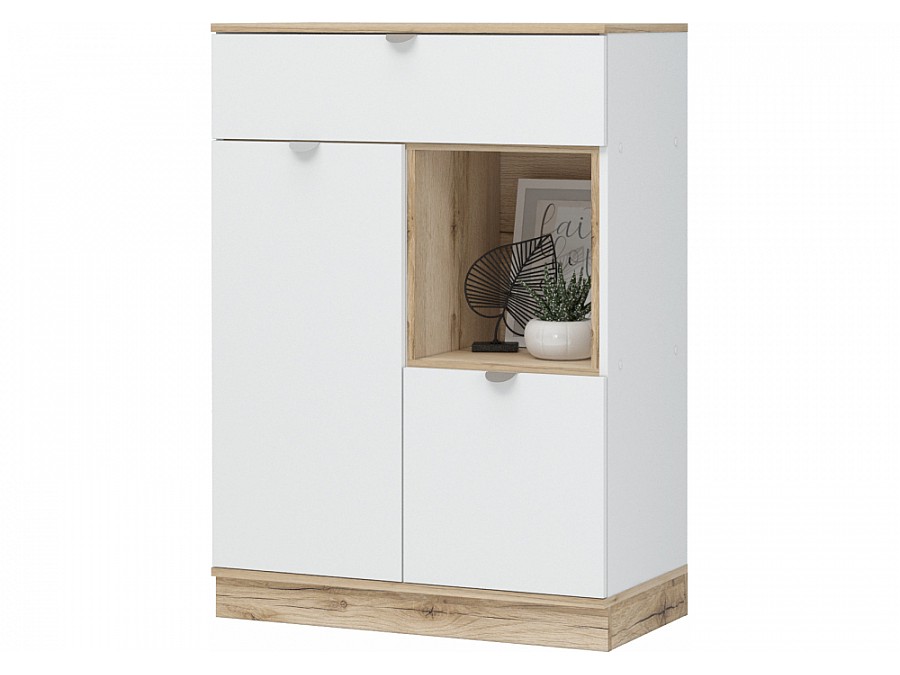 Комод Джидда 800 белый / дуб делано