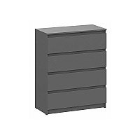 Комод Сибити 4 ящика графит серый