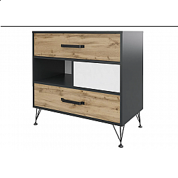 Комод Нобира антрацит / дуб ирландский