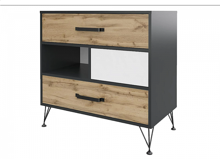 Комод Нобира антрацит / дуб ирландский