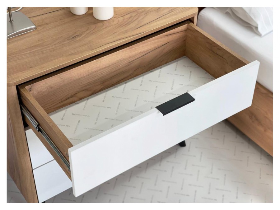 Адам дуб крафт золотой / белое дерево