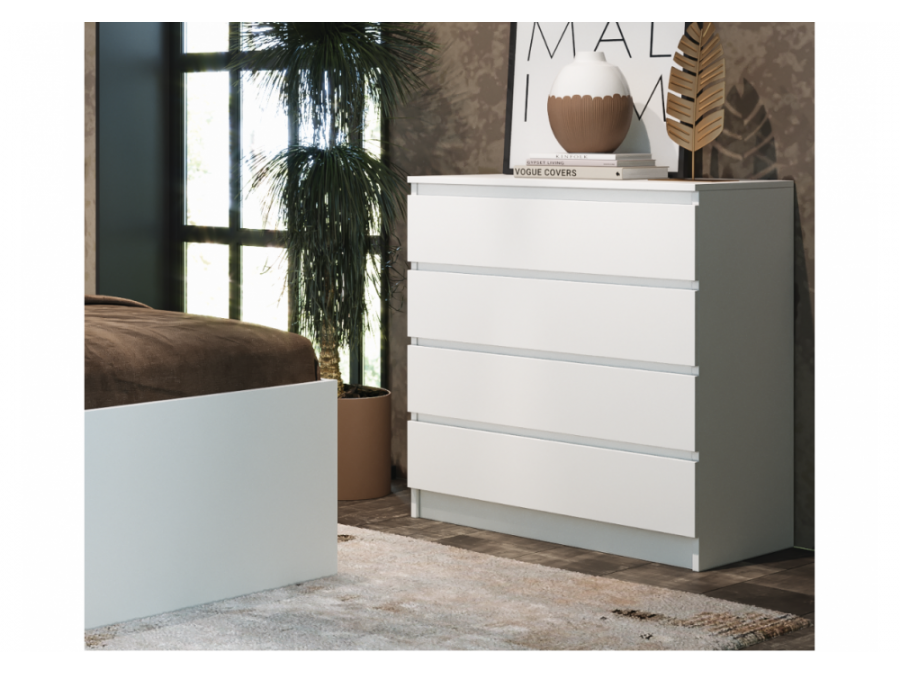 Комод Мадера К4М белый