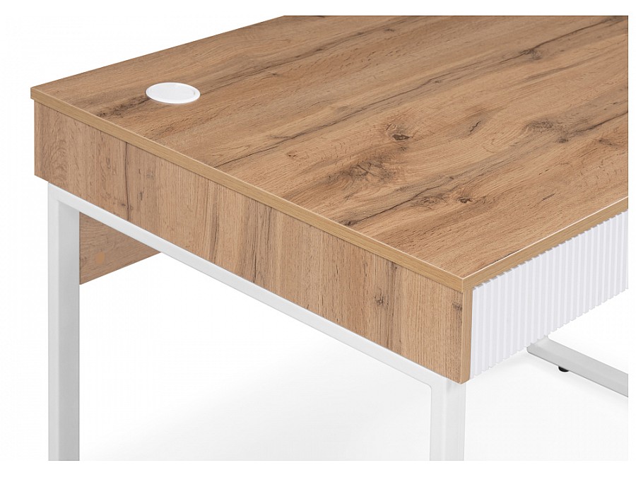 Компьютерный стол Реус дуб вотан / белый