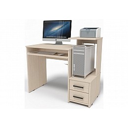 Компьютерный стол Джаз-24 99,6х49,4х86,4 правый дуб молочный