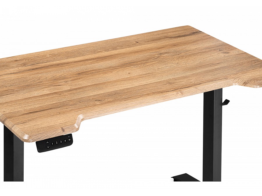 Компьютерный стол Маркос с механизмом подъема 140х80х75 дуб вотан / черный