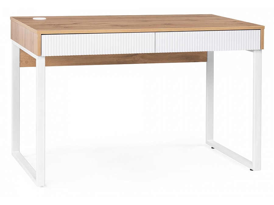 Компьютерный стол Реус дуб вотан / белый