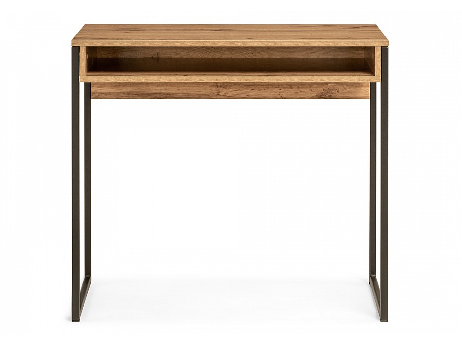 Компьютерный стол Лео Лофт 85х39х75 дуб вотан / матовый черный