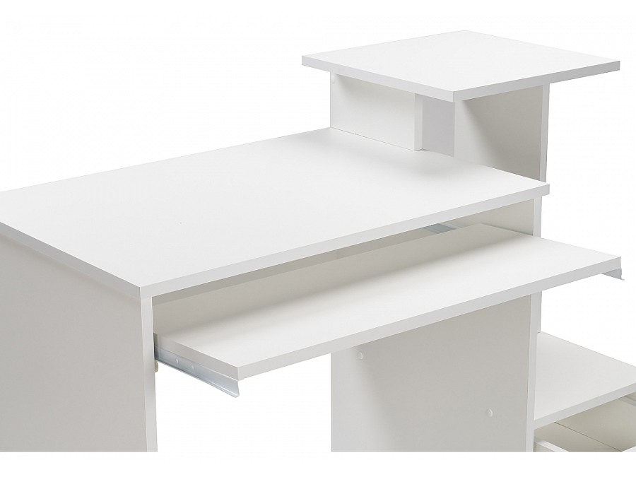 Компьютерный стол Джаз-24 99,6х49,4х86,4 правый белый