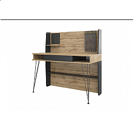 Компьютерный стол Нобира 120х60х120,5 антрацит / дуб ирландский