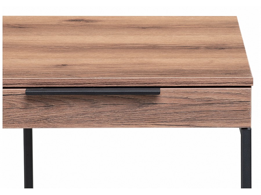 Компьютерный стол Льюис Лофт 120х65х75 дуб делано темный / черный матовый