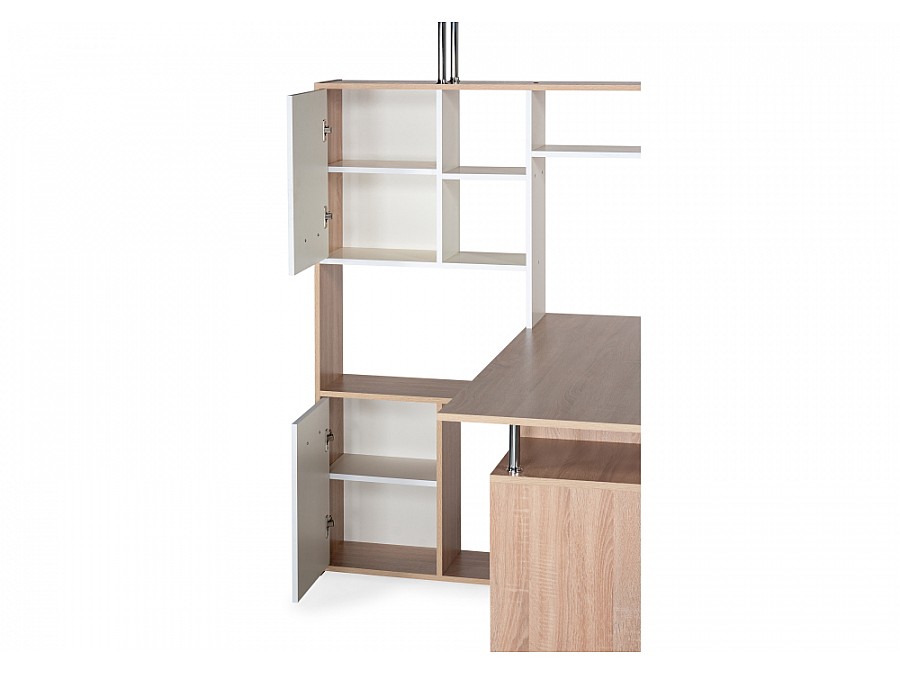 Компьютерный стол КС15 142,7х130х175,2 левый дуб сонома