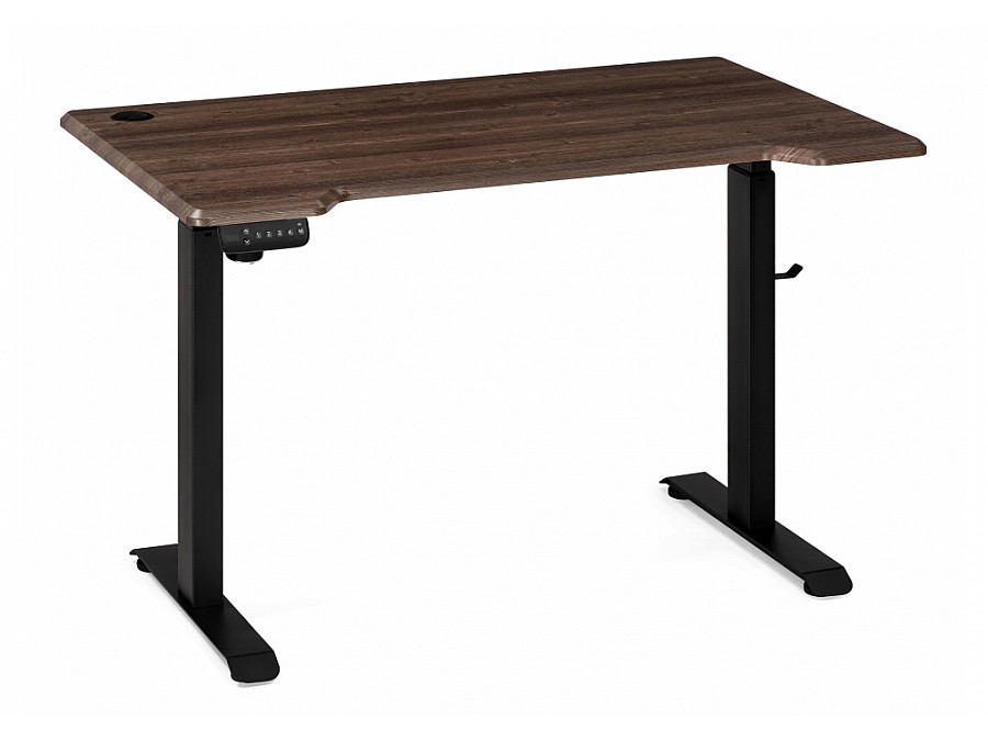 Компьютерный стол Маркос с механизмом подъема 120х75х75 черный / кантри орех
