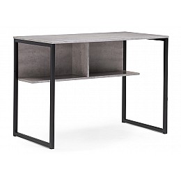 Компьютерный стол Клер Лофт матовый черный  / бетон