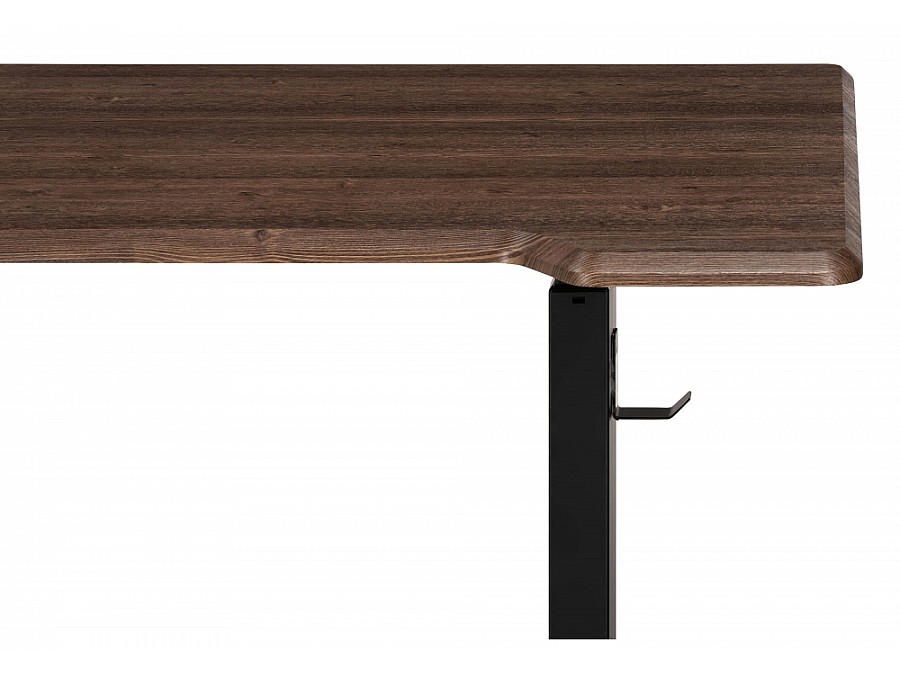 Компьютерный стол Маркос с механизмом подъема 120х75х75 черный / кантри орех