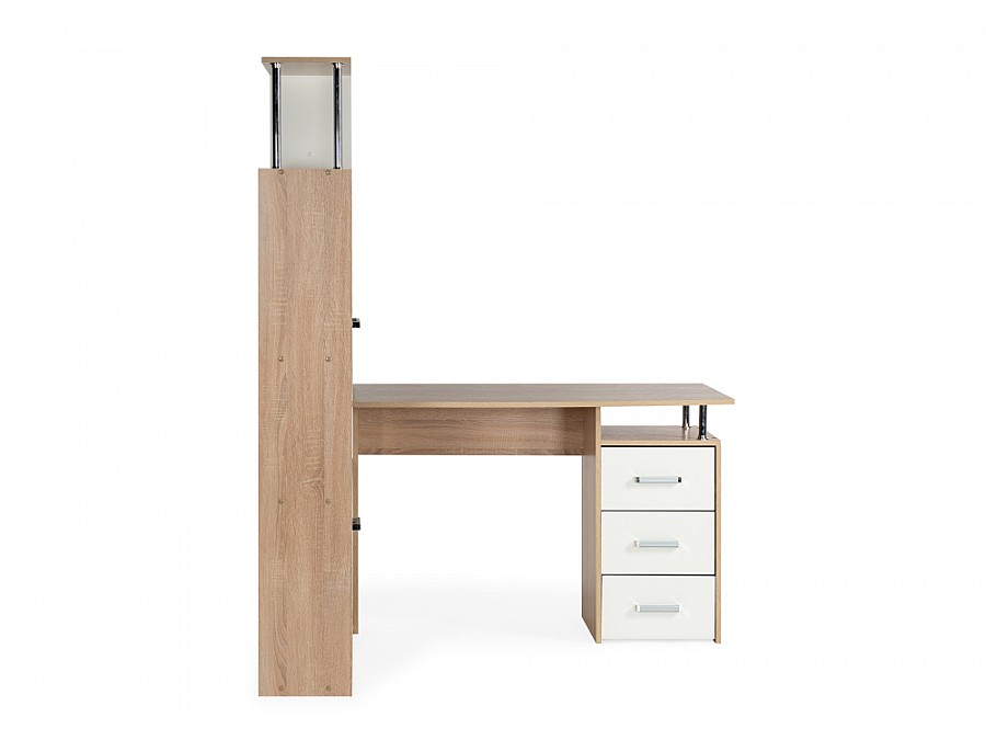 Компьютерный стол КС15 142,7х130х175,2 левый дуб сонома